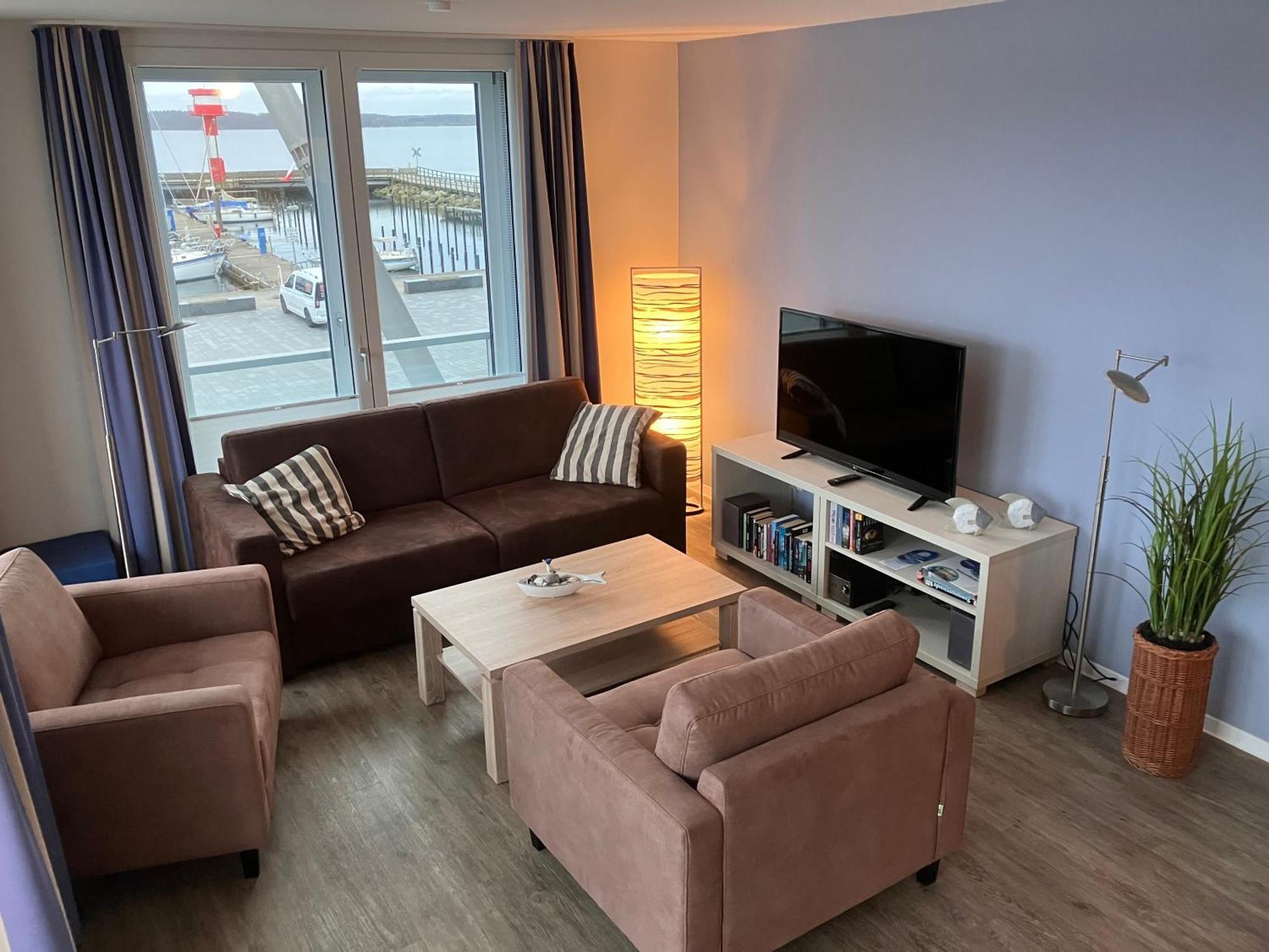 Apartment 10 - "Borbyblick" - Blickrichtung Hafen Und Offene See Eckernförde Esterno foto